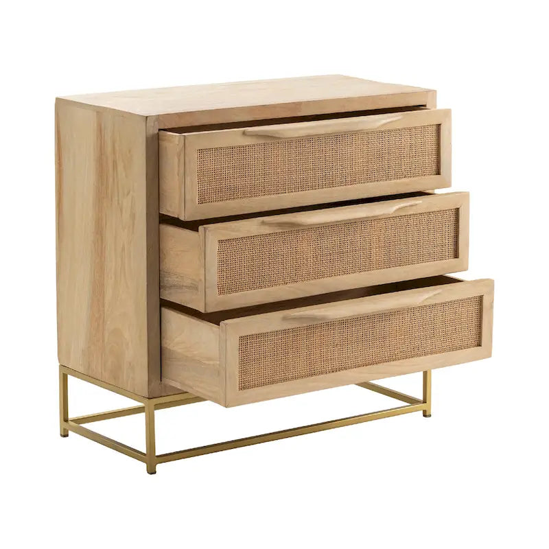 Commode à trois tiroirs Jensen - 30x14x28