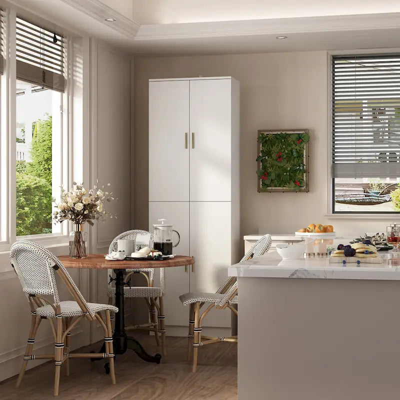 70,9H Buffet avec rangement et étagère réglable