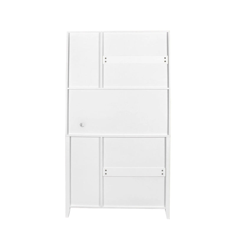 Armoire de rangement de garde-manger avec portes vitrées