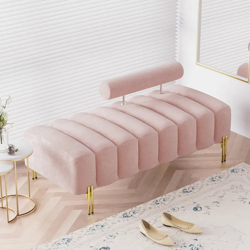Ouyessir 52.2 Banquette de fenêtre moderne capitonnée avec dossier réglable