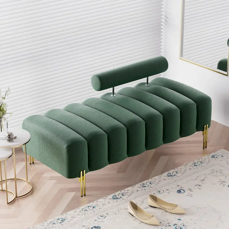 Ouyessir 52.2 Banquette de fenêtre moderne capitonnée avec dossier réglable