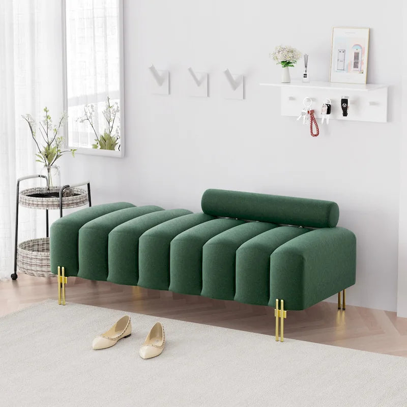 Ouyessir 52.2 Banquette de fenêtre moderne capitonnée avec dossier réglable