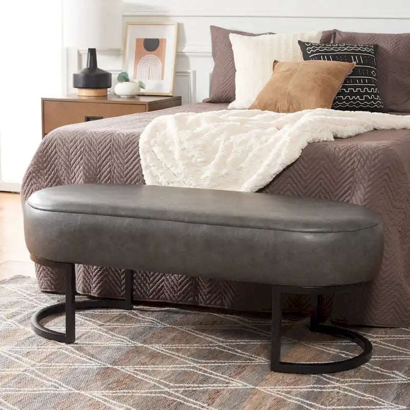Banc ovale SAFAVIEH Sannie - 50 L x 20 P x 19 H - 50Lx20Px19H