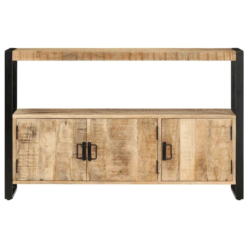 vidaXL Commode de rangement 120 x 30 x 75 cm Bois de manguier massif