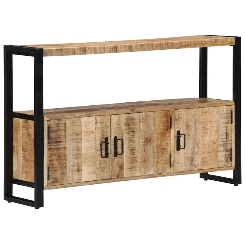 vidaXL Commode de rangement 120 x 30 x 75 cm Bois de manguier massif