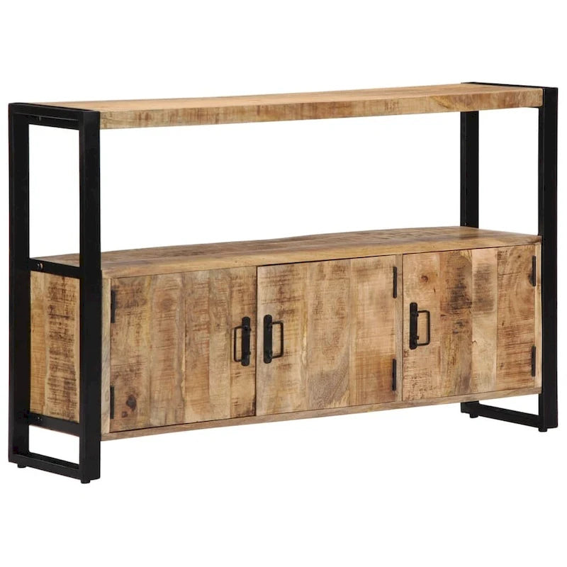 vidaXL Commode de rangement 120 x 30 x 75 cm Bois de manguier massif