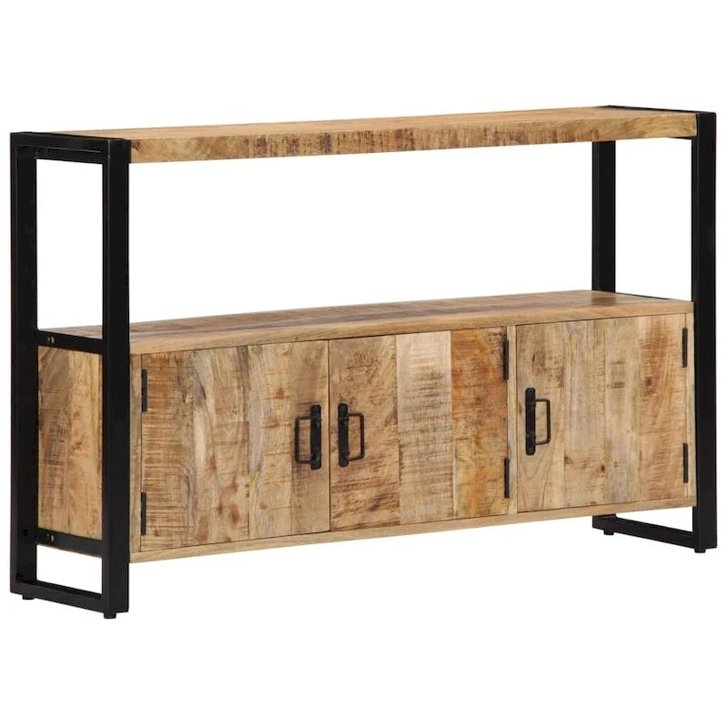 vidaXL Commode de rangement 120 x 30 x 75 cm Bois de manguier massif