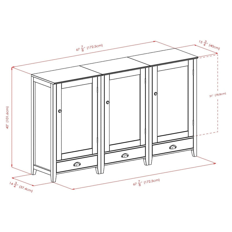 Ensemble meuble à vin modulaire 3 pièces, espresso - 22,64 x 15,75 x 40 pouces