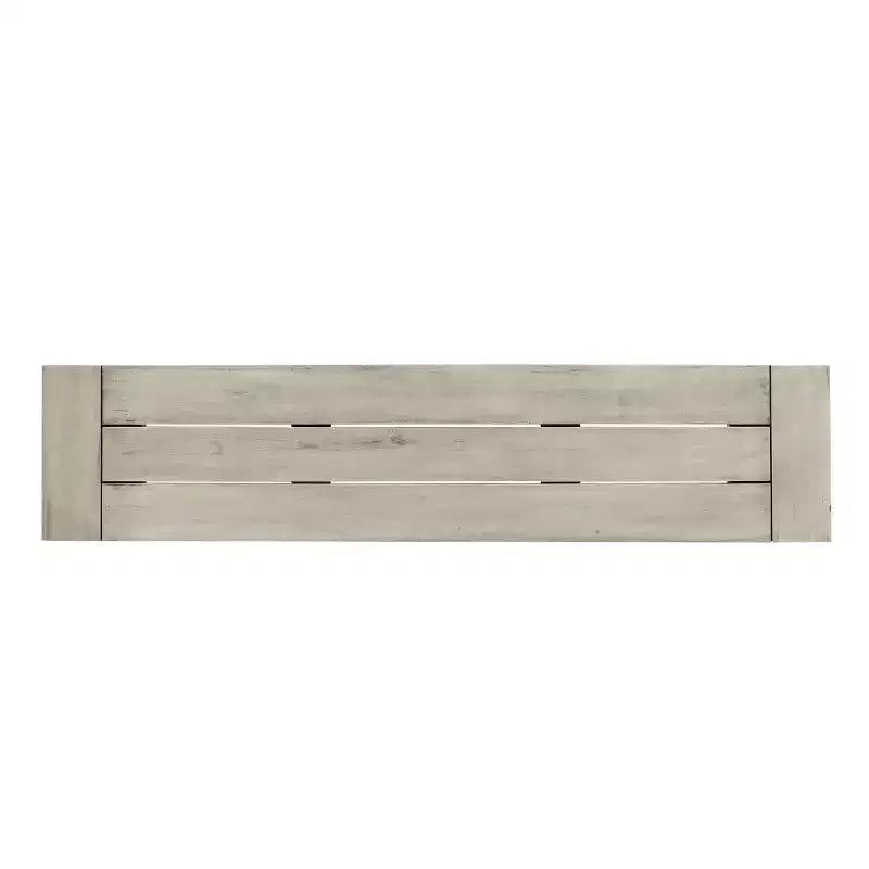 GDFStudio Betteravia bancs de salle à manger d'extérieur en bois d'acacia (ensemble de 2), gris clair/noir
