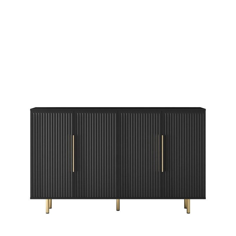 Meuble moderne de 56,69 po avec rangement et étagères réglables - S.O.