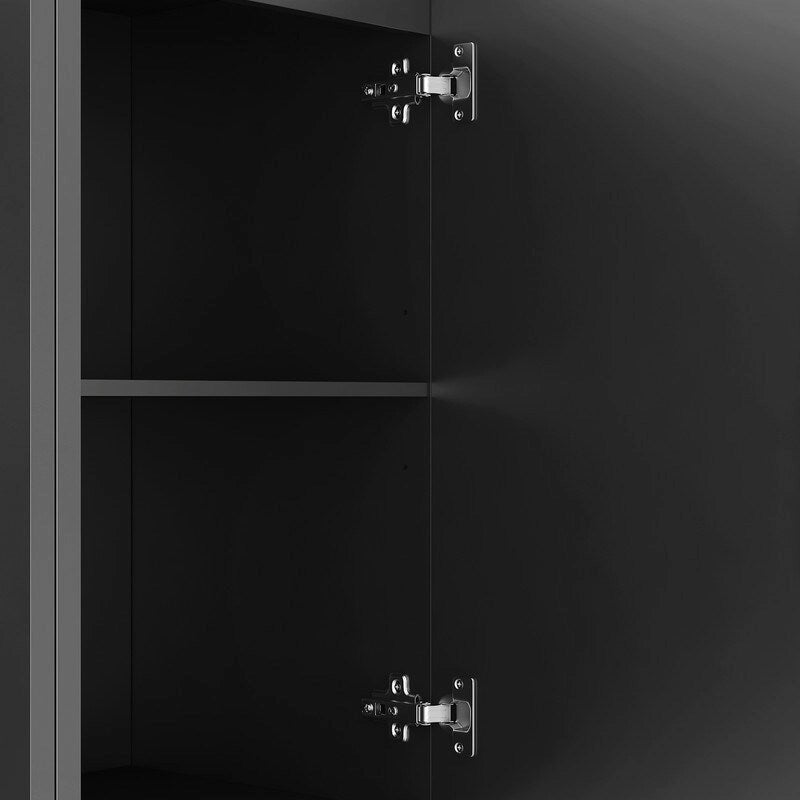 Meuble moderne de 56,69 po avec rangement et étagères réglables - S.O.