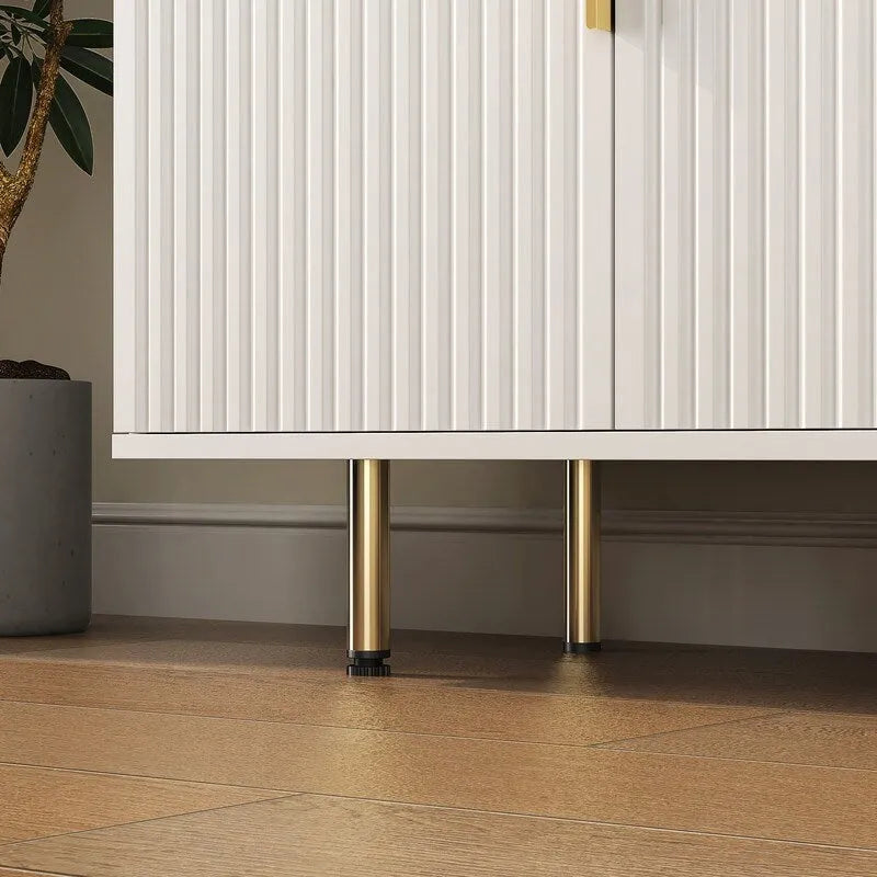 Meuble moderne de 56,69 po avec rangement et étagères réglables - S.O.