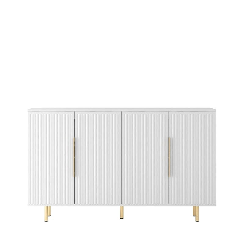 Meuble moderne de 56,69 po avec rangement et étagères réglables - S.O.