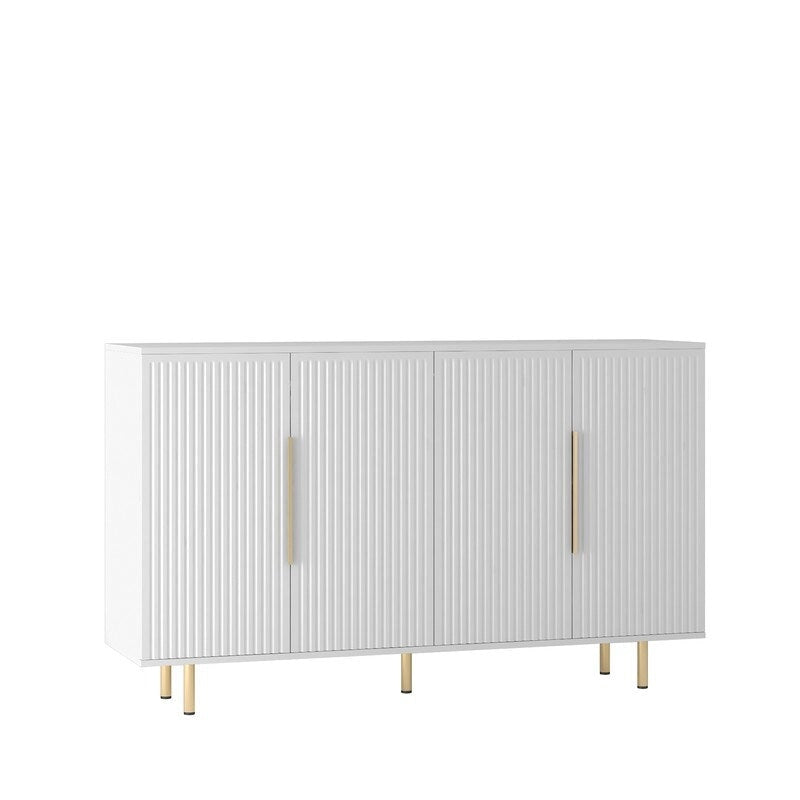 Meuble moderne de 56,69 po avec rangement et étagères réglables - S.O.