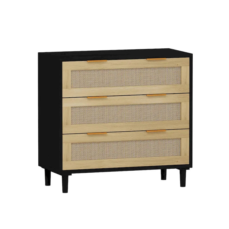 Meuble de rangement en rotin à tiroirs pour chambre à coucher et salon, 31,50 po
