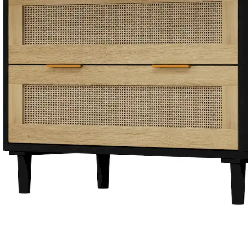 Meuble de rangement en rotin à tiroirs pour chambre à coucher et salon, 31,50 po