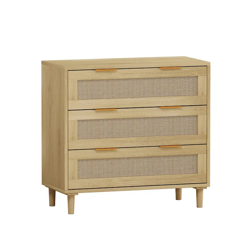 Meuble de rangement en rotin à tiroirs pour chambre à coucher et salon, 31,50 po