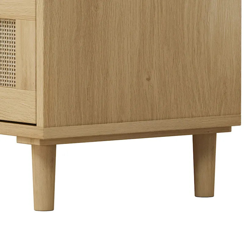 Meuble de rangement en rotin à tiroirs pour chambre à coucher et salon, 31,50 po