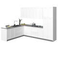 Collection Kitchen Harmony Couleur Blanc Mat Taille de la base 8x10 pieds de large - 126x96