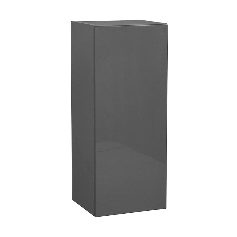 Meuble haut mural 12 x 36 - Porte simple - Gris - 12 x 36 x 12