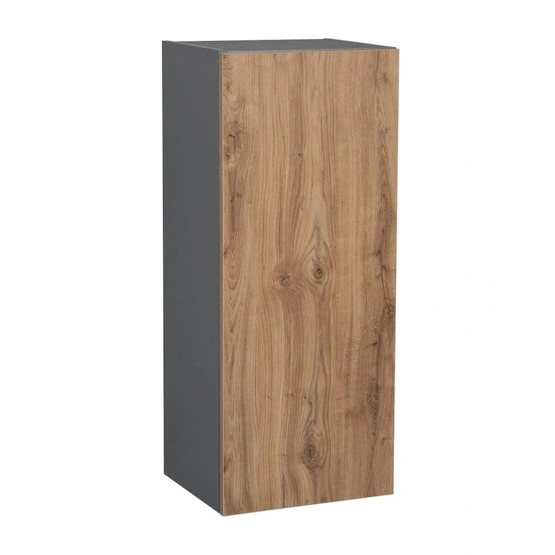 Meuble haut mural 12 x 36 - Porte simple - Gris - 12 x 36 x 12