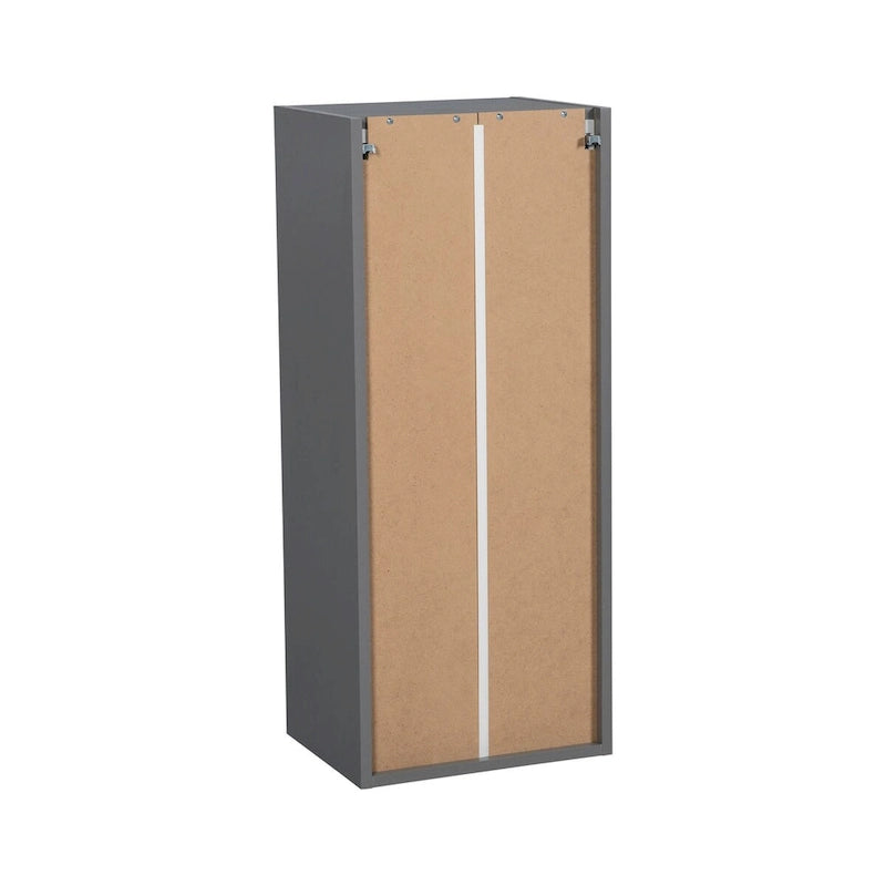 Meuble haut mural 12 x 36 - Porte simple - Gris - 12 x 36 x 12