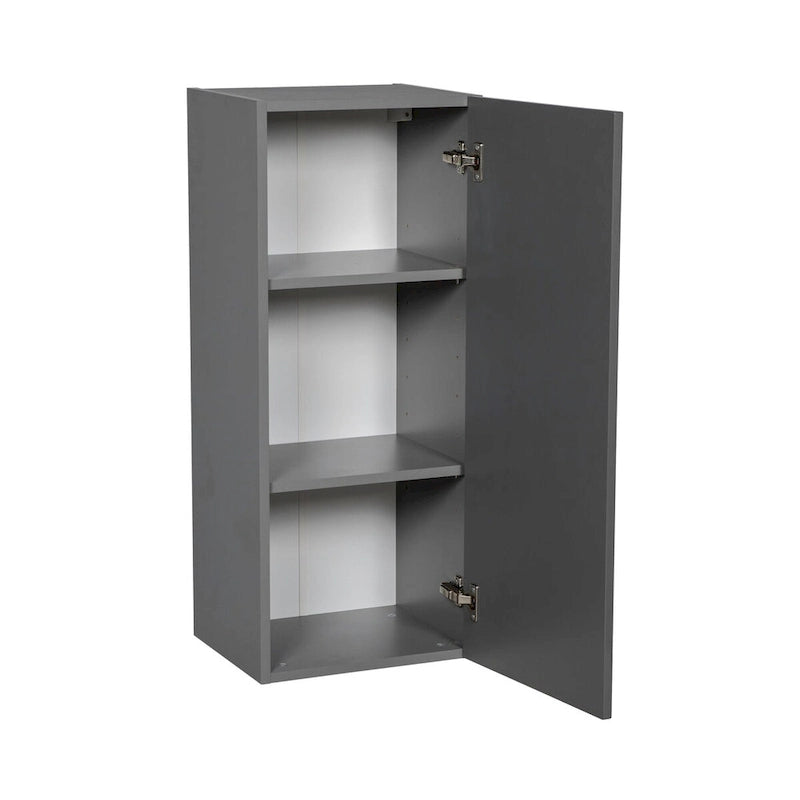 Meuble haut mural 12 x 36 - Porte simple - Gris - 12 x 36 x 12