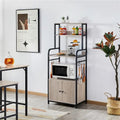 Étagère de boulanger Yaheetech multicouche avec 1 armoire et 3 étagères de rangement