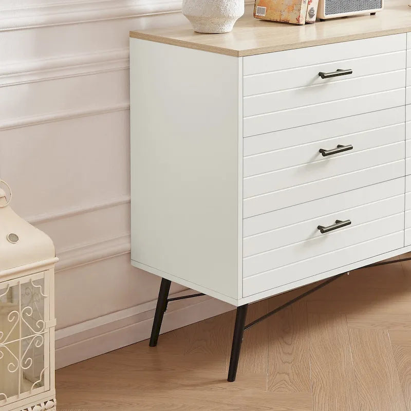 Chambre Moderne de 47.2W avec 6 Tiroirs Profonds - S.O.