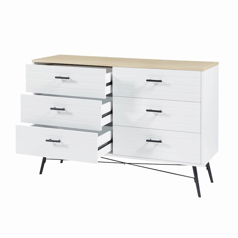 Chambre Moderne de 47.2W avec 6 Tiroirs Profonds - S.O.