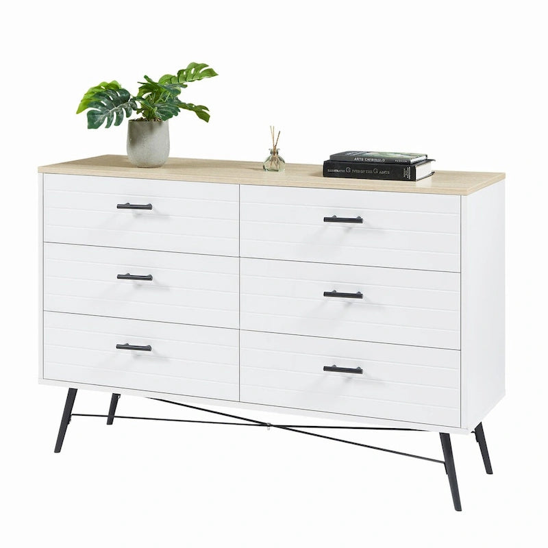 Chambre Moderne de 47.2W avec 6 Tiroirs Profonds - S.O.