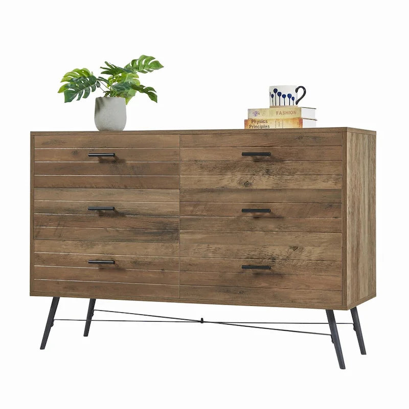 Chambre Moderne de 47.2W avec 6 Tiroirs Profonds - S.O.