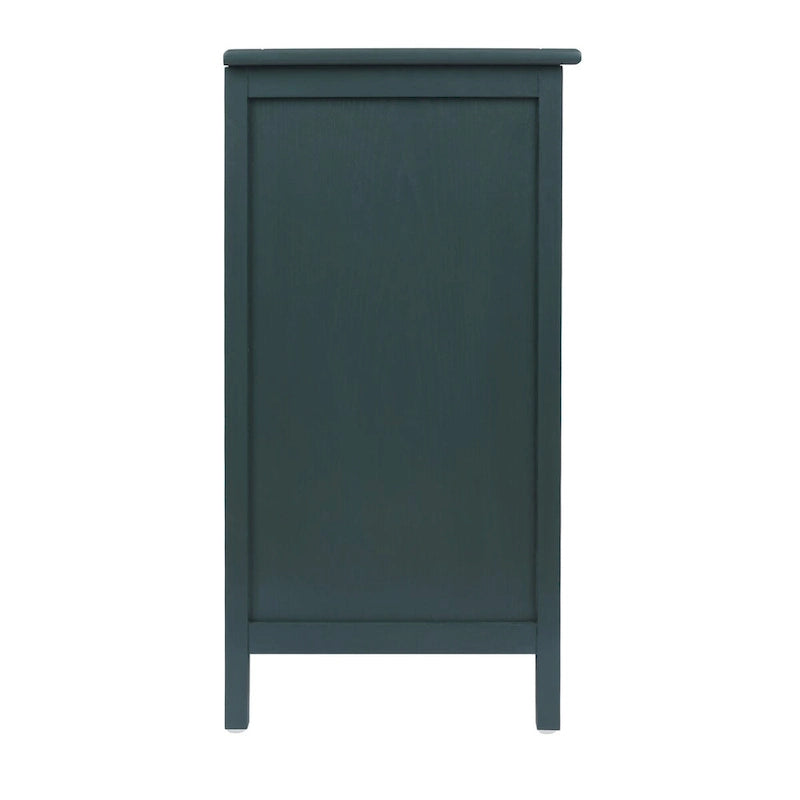 Commode 3 tiroirs, rotin naturel, Meuble américain, Convient pour chambre, salon, bureau