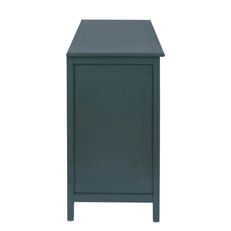 Commode 3 tiroirs, rotin naturel, Meuble américain, Convient pour chambre, salon, bureau