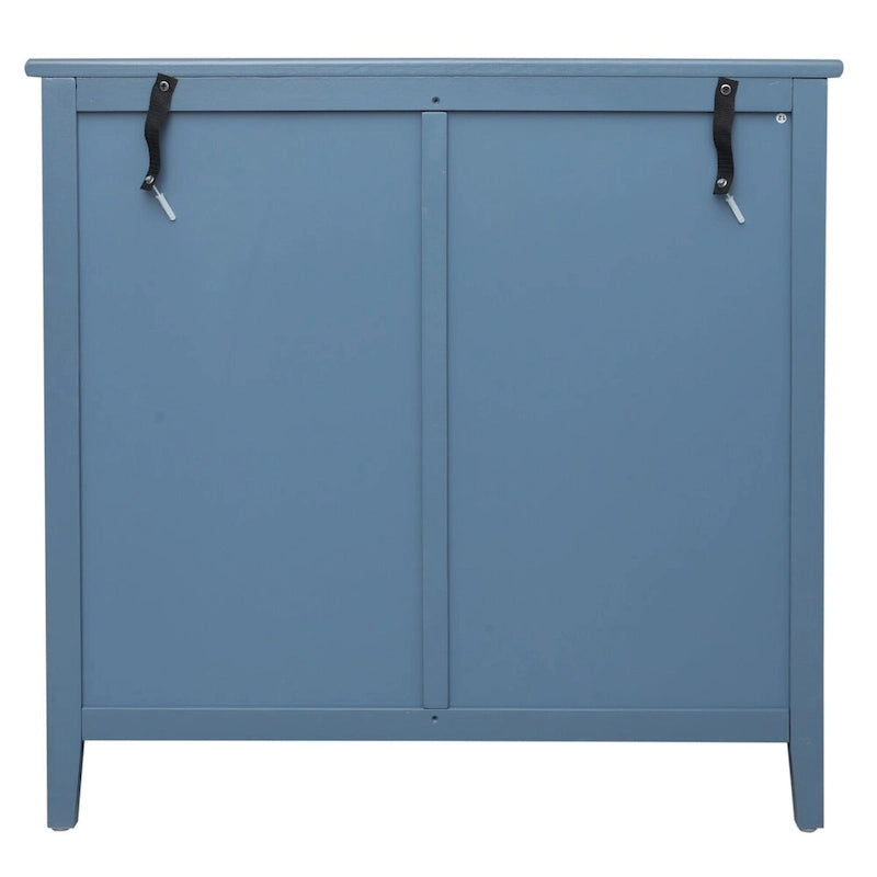 Commode 3 tiroirs, rotin naturel, Meuble américain, Convient pour chambre, salon, bureau