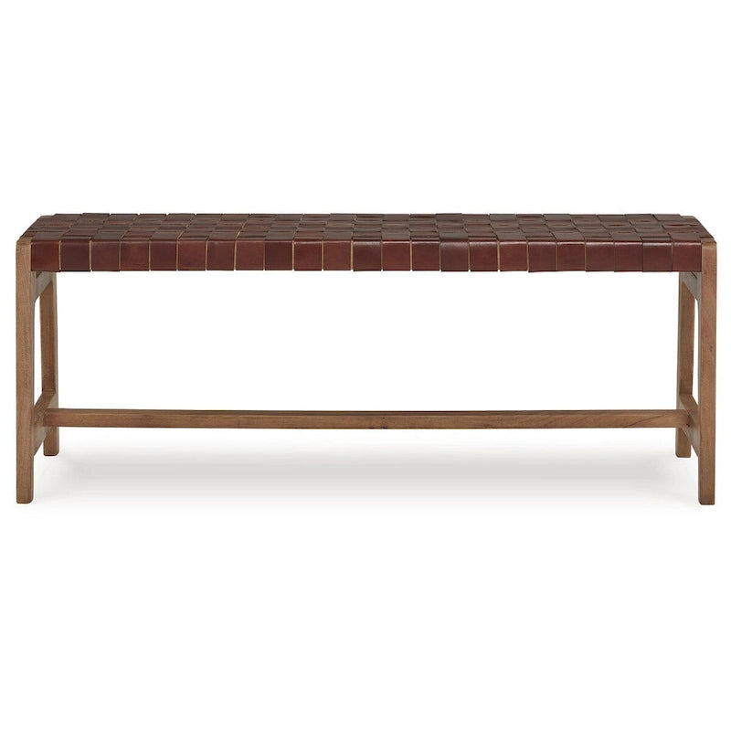 Banc d'appoint Signature Design by Ashley Lemmund naturel/brun – 48 L x 15,75 P x 18,13 H