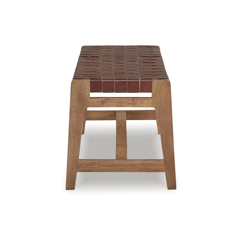 Banc d'appoint Signature Design by Ashley Lemmund naturel/brun – 48 L x 15,75 P x 18,13 H