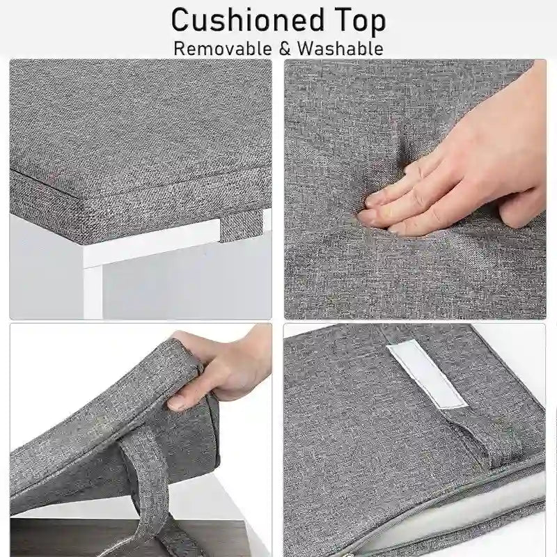 Banc à chaussures d'entrée avec rangement - 30,2P x 50,8L x 52,8H cm