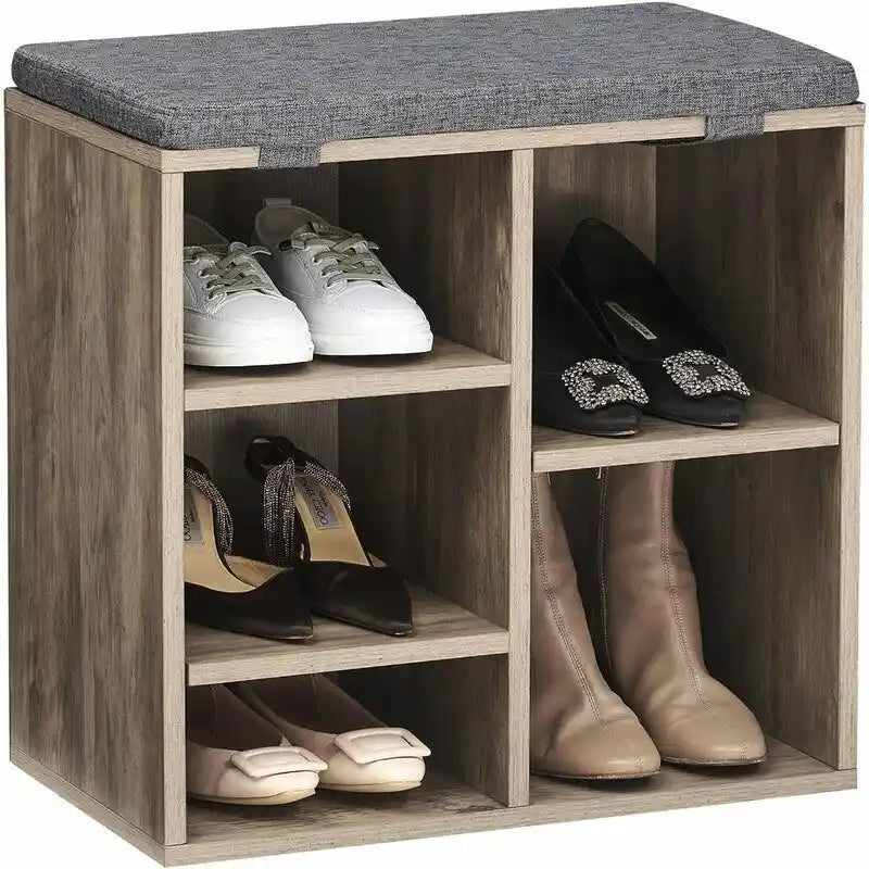 Banc à chaussures d'entrée avec rangement - 30,2P x 50,8L x 52,8H cm