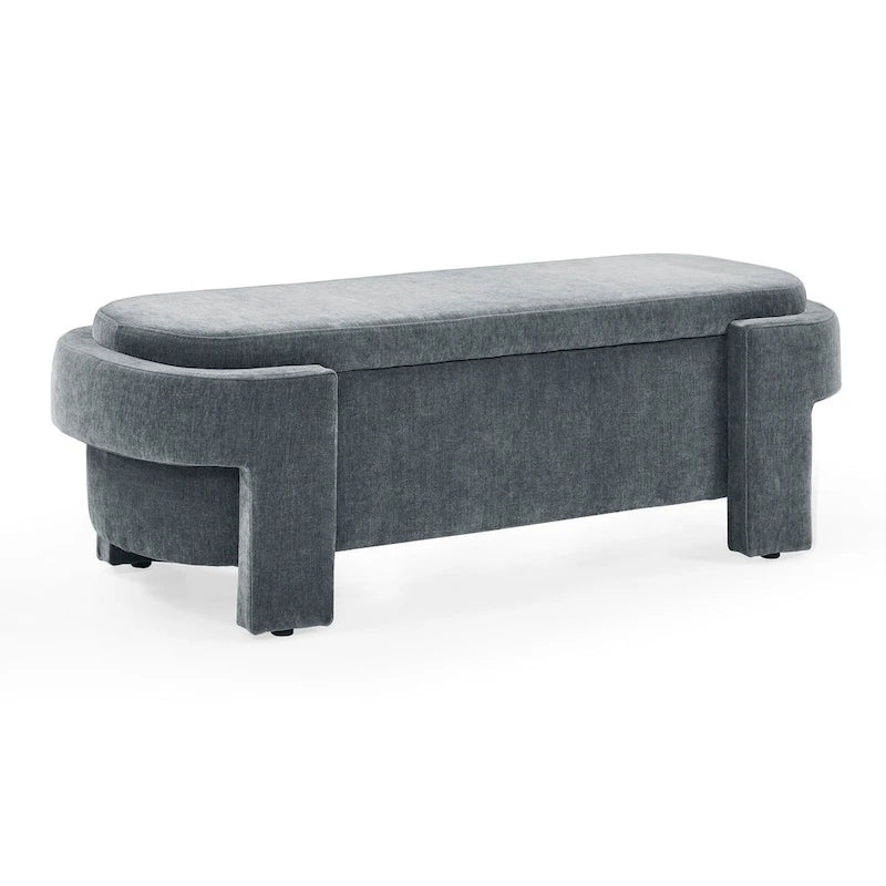 Banc Rembourré avec Grand Espace de RangementBancs Ottomans de Rangement Modernes, pour le Salon, l'Entrée et la Chambre à Coucher