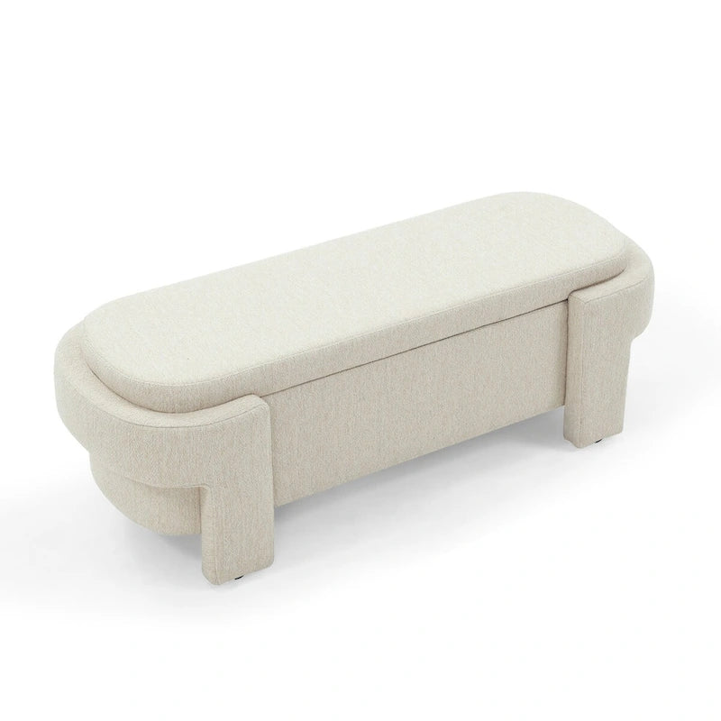 Banc Rembourré avec Grand Espace de RangementBancs Ottomans de Rangement Modernes, pour le Salon, l'Entrée et la Chambre à Coucher