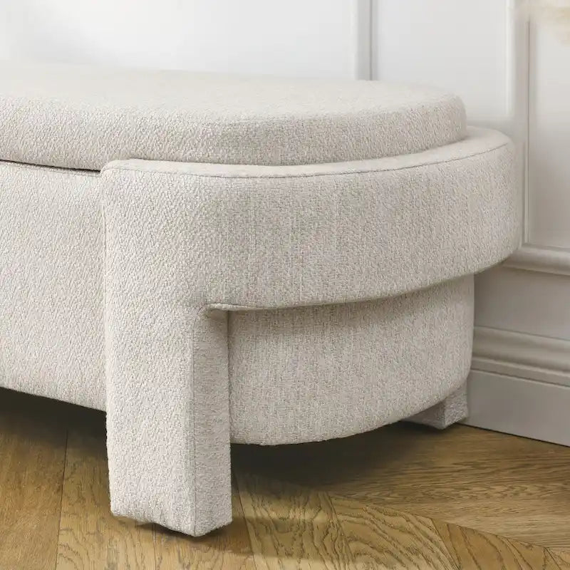 Banc Rembourré avec Grand Espace de RangementBancs Ottomans de Rangement Modernes, pour le Salon, l'Entrée et la Chambre à Coucher