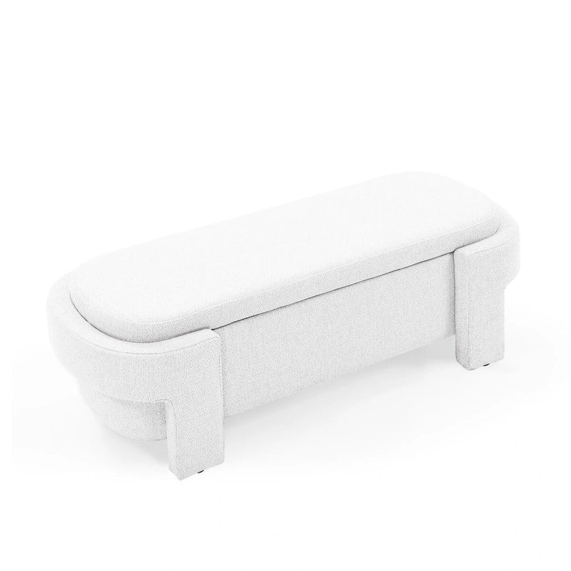 Banc Rembourré avec Grand Espace de RangementBancs Ottomans de Rangement Modernes, pour le Salon, l'Entrée et la Chambre à Coucher