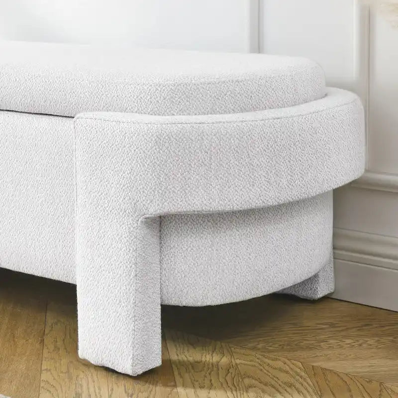 Banc Rembourré avec Grand Espace de RangementBancs Ottomans de Rangement Modernes, pour le Salon, l'Entrée et la Chambre à Coucher