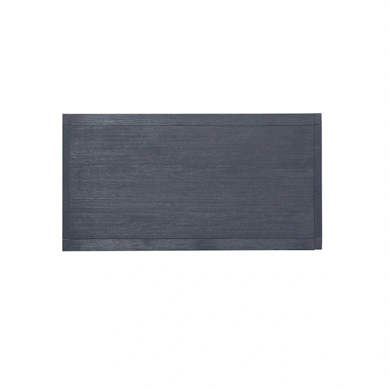 Meuble d'appoint East End en denim brossé, blanc et noir