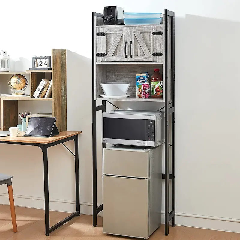Yak About It Armoire de rangement pour dortoir - Organiseur au-dessus du réfrigérateur par DormCo - 23,60L x 9,85P x 74H