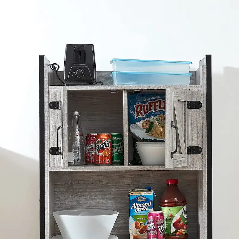 Yak About It Armoire de rangement pour dortoir - Organiseur au-dessus du réfrigérateur par DormCo - 23,60L x 9,85P x 74H