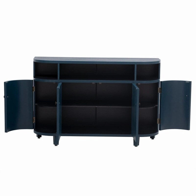 Meuble de rangement 48W avec quatre portes et étagères réglables - N/A
