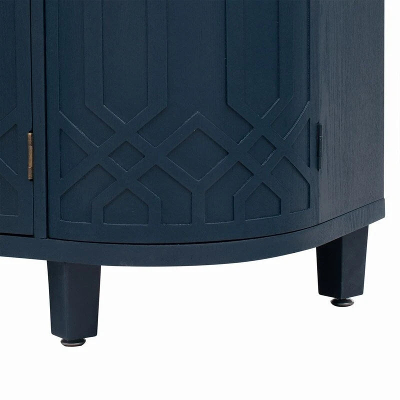 Meuble de rangement 48W avec quatre portes et étagères réglables - N/A