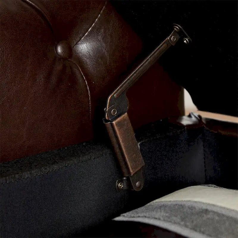 Banc ottoman à accoudoirs en cuir PU, banc capitonné, tabouret de canapé, banc repose-pieds pour entrée, salon et fenêtre